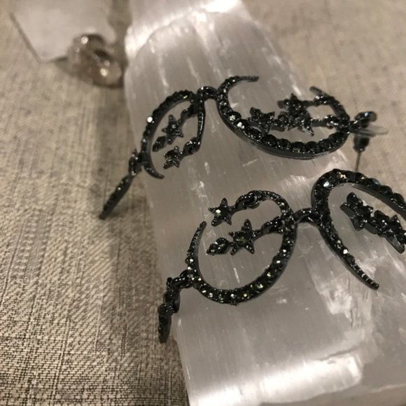 Magic Moon & Stars Chandi Earrings - Picture 5 of 6